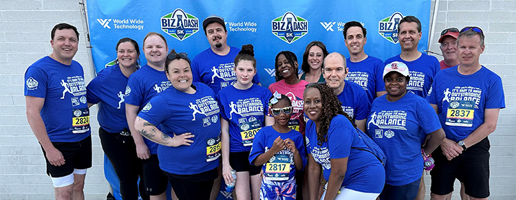 First Bank employees at St. Louis Biz Dash